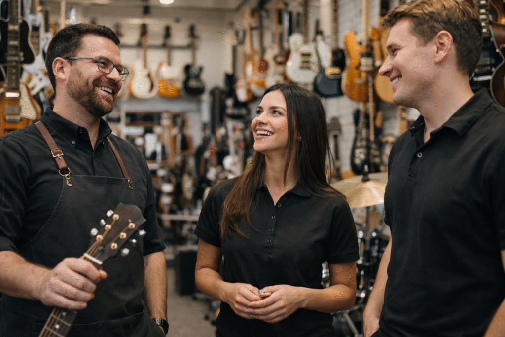 tienda de instrumentos Posicionar tiendas de Instrumentos musicales